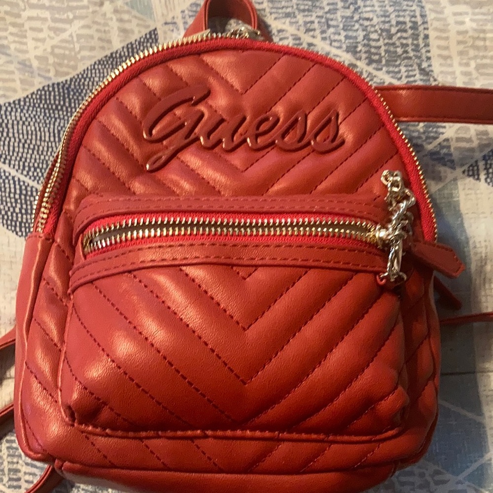 Guess Red Backpack - image 1